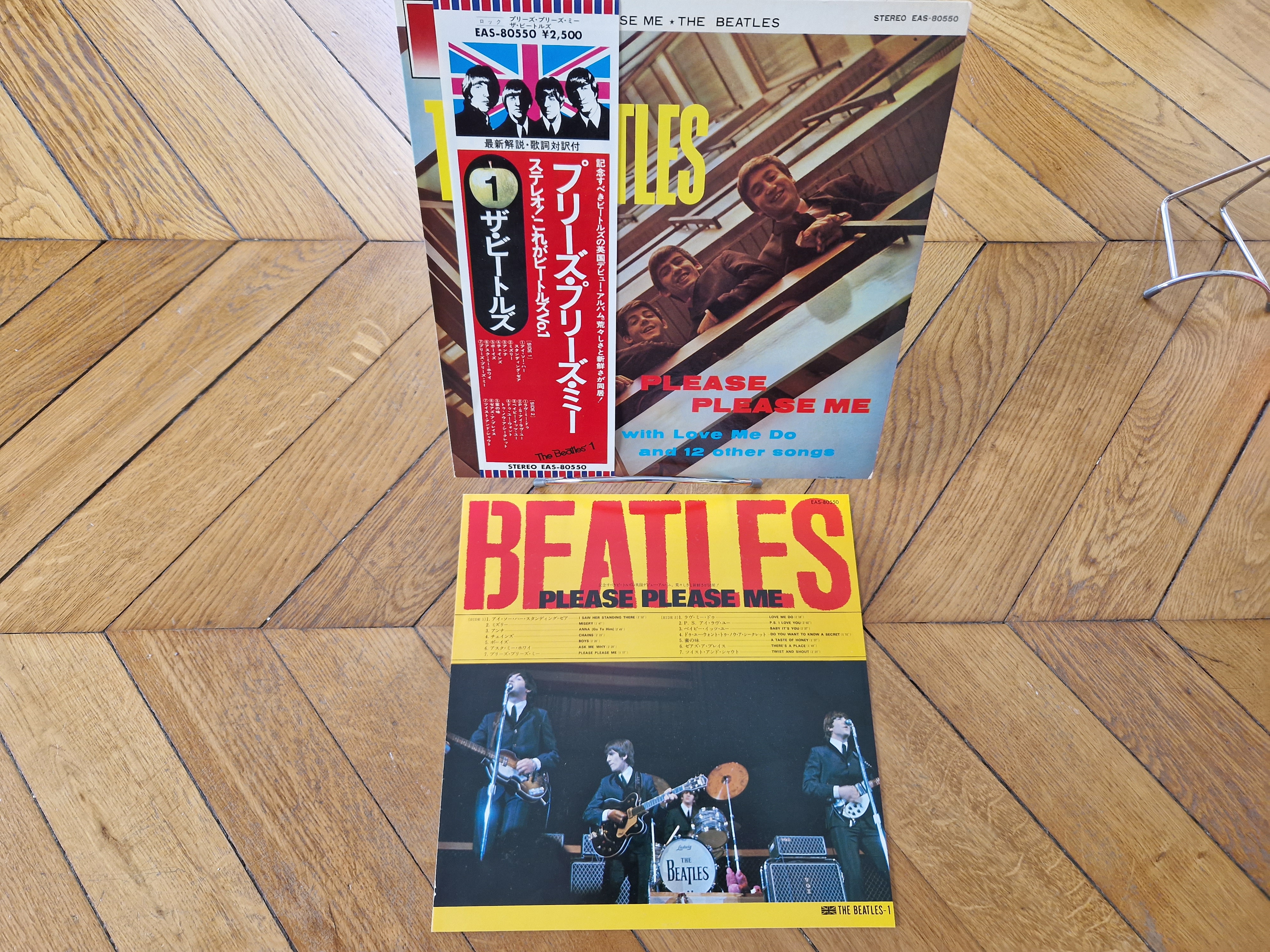 Please Please Me The Beatles Rock Vinyl LP + OBI EAS-80550 Album Reissue  Stereo