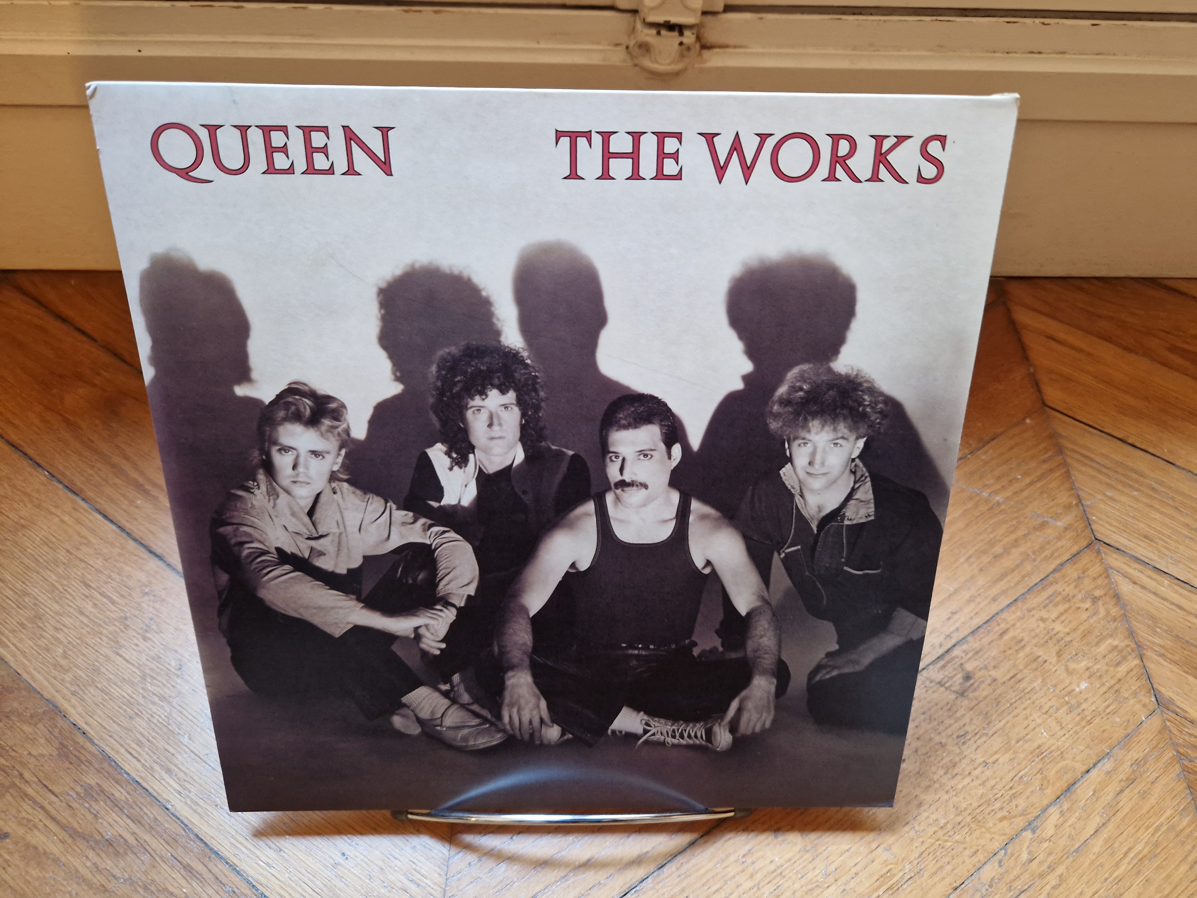 The Works Queen Rock Vinyl LP EMC 24 0014 1 Album Slanted corners