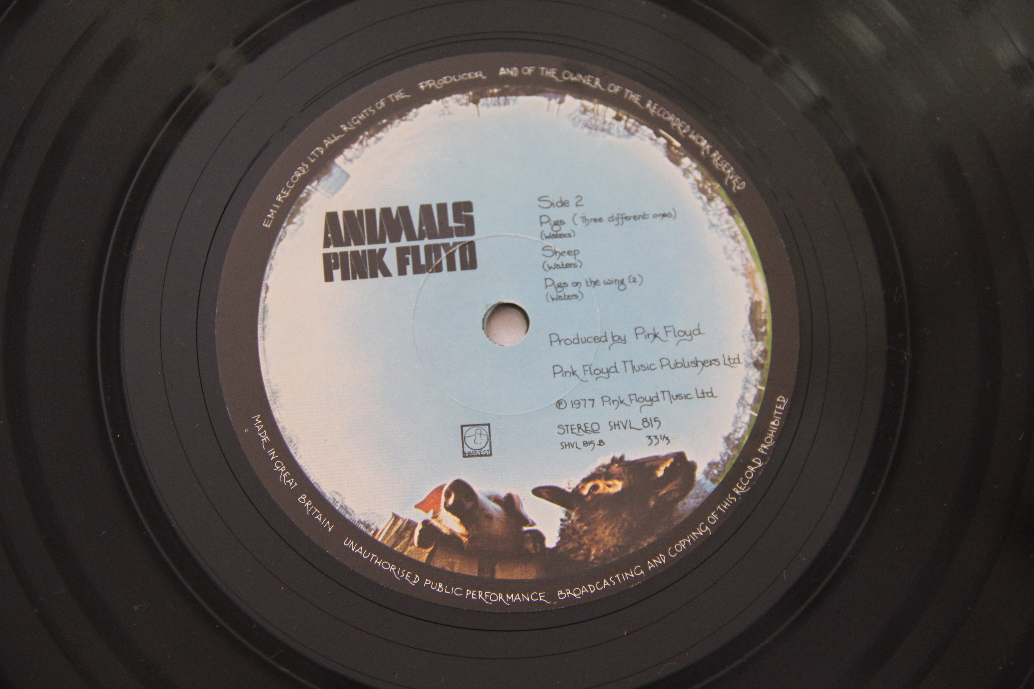 Animals Pink Floyd Rock Vinyl LP SHVL 815 Album Gatefold