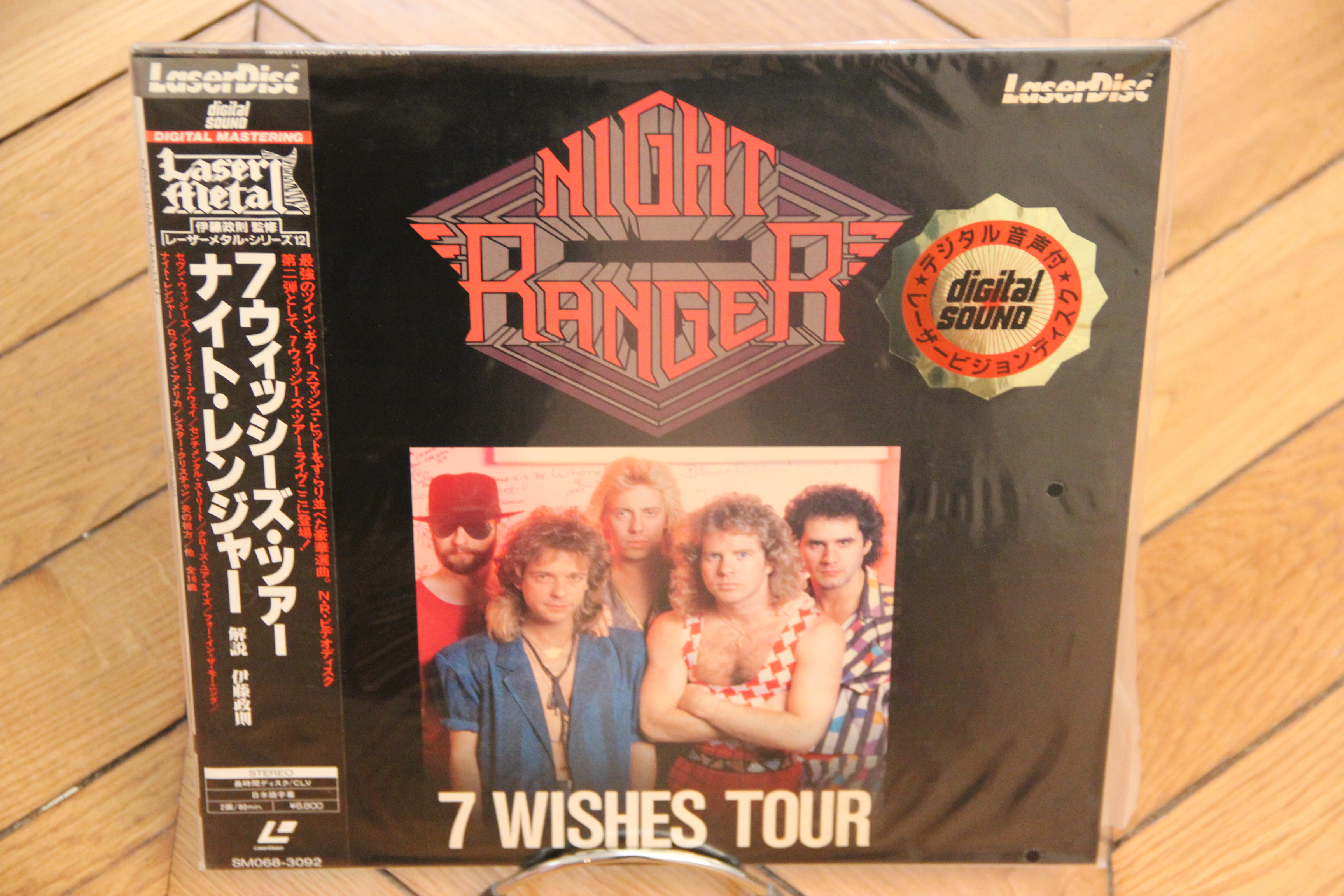 Night Ranger: 7 Wishes Tour 1985 Laserdisc LD NTSC JAPAN OBI�Live Concert - 第 1/1 張圖片